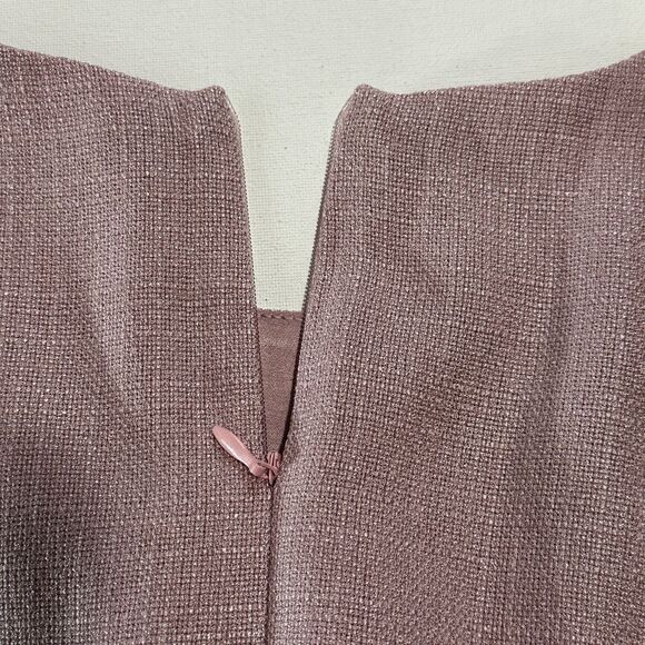 Moon River Women's Mini Dress Light Pink with Frayed Edges Button Details size L - Picture 5 of 8
